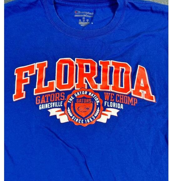 Men's Champion Blue Florida Gators T Shirt Size Medium  EUC - Picture 4 of 10
